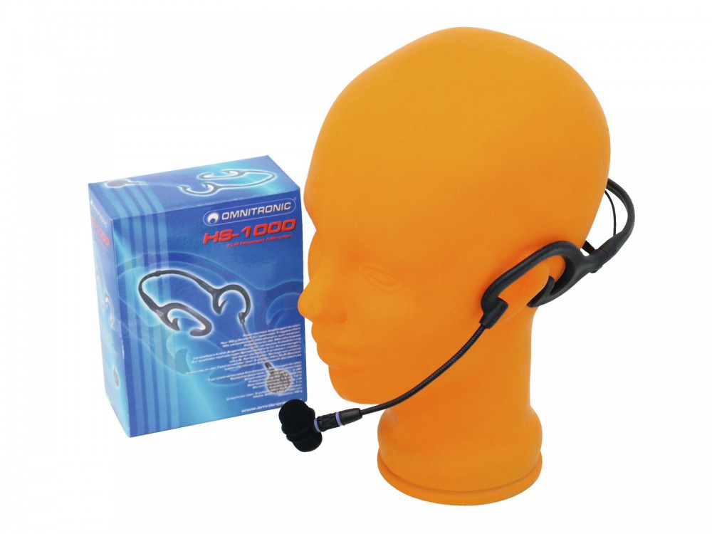 Headset-Mikrofon Kopfbügelmikro Omnitronic HS-1000 – Bild 4