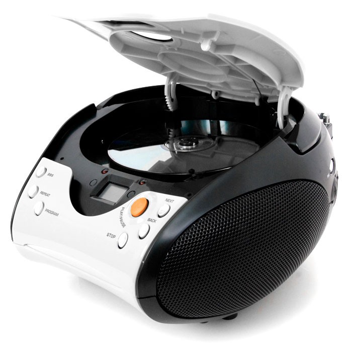 Lenco Stereoanlage mit CD-Player und Radio SCD-24 weiss – Bild 2