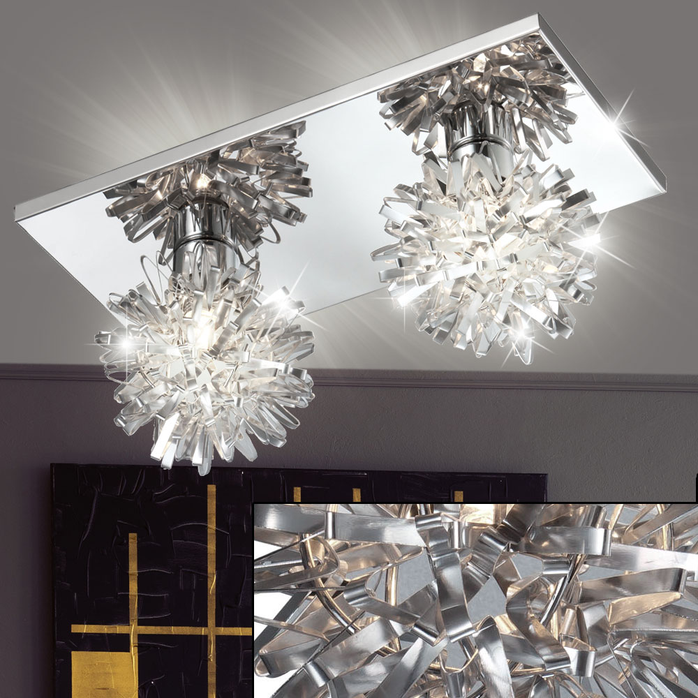 Deckenlampe mit hochwertiger Chrom-Optik – Bild 4