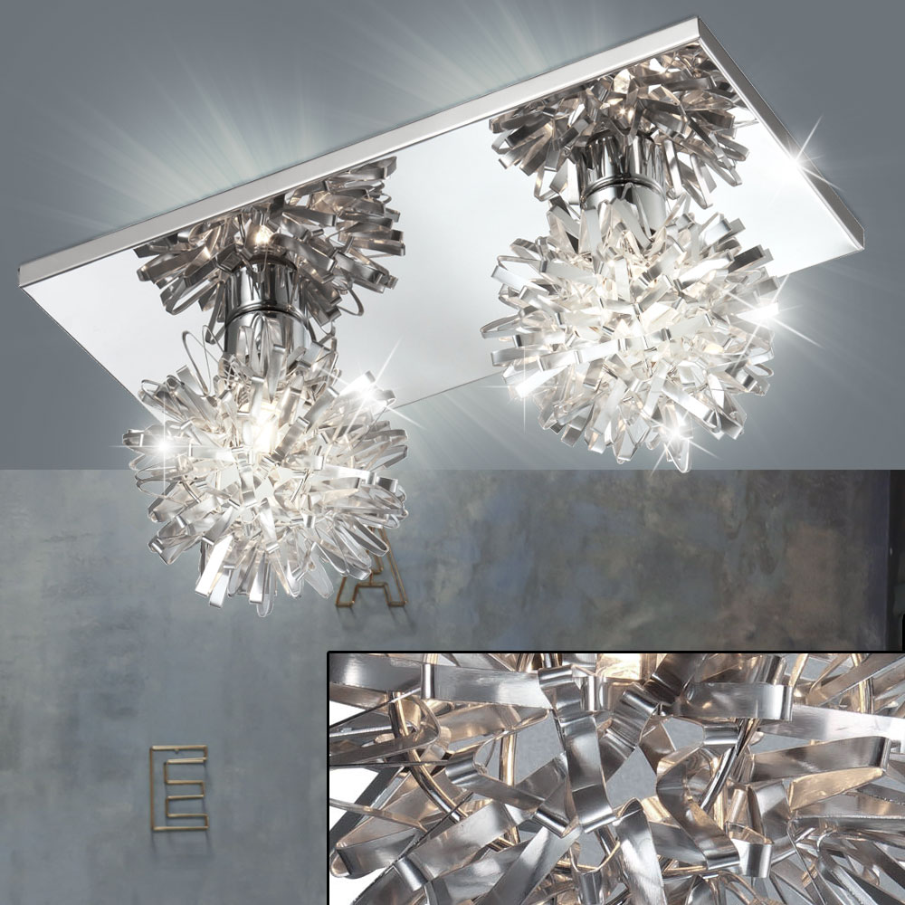 Deckenlampe mit hochwertiger Chrom-Optik – Bild 2