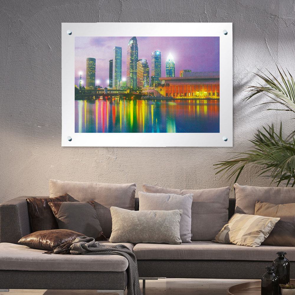 Laufbild mit Beleuchtung, Höhe 47cm, Breite 65cm, Skyline – Bild 2