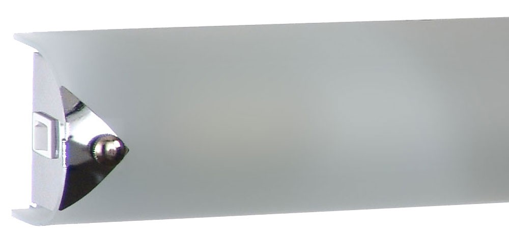 Wandleuchte mit schlichtem Design aus Chrom und Glas orion – Bild 7