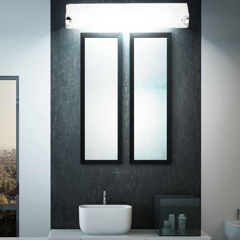 Wandleuchte mit schlichtem Design aus Chrom und Glas orion – Bild 2