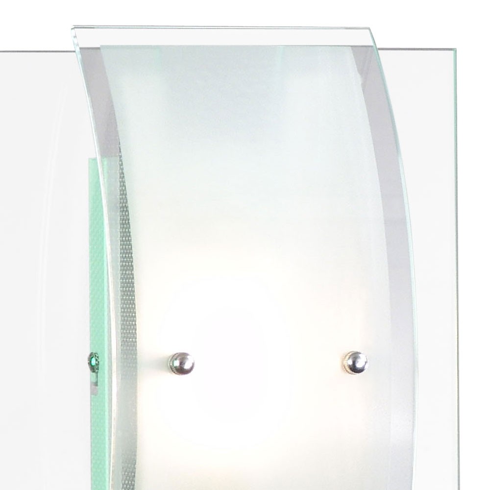 Wandleuchte Cristallo aus Chrom und Glas – Bild 4