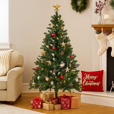 Christmas tree, green, stand, h 210 cm