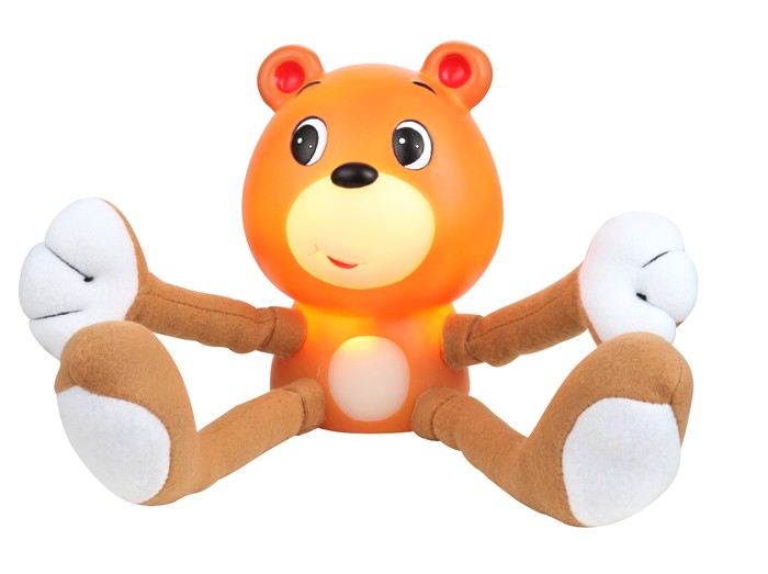 Kinderzimmerlampe Bär halb Stofftier mit Schalter BÄR – Bild 3