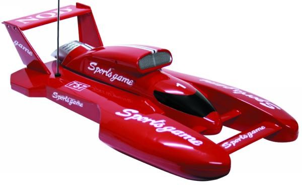 RC-Rennkatamaran 1:16, 74cm, rot RC Speedboat – Bild 1