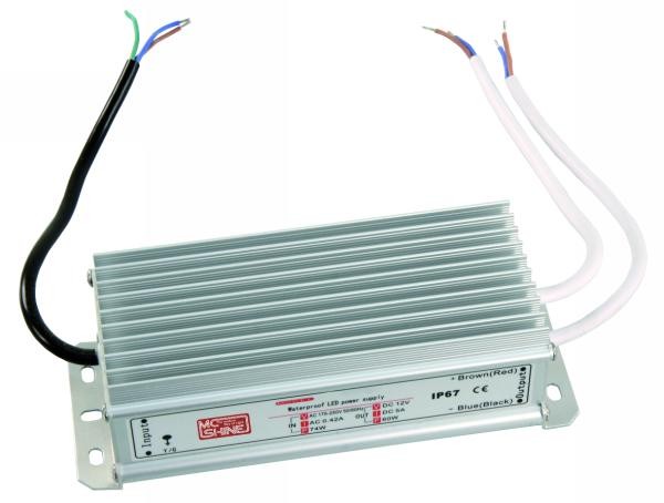 LED-Trafo 1-60W 170-250V -> 12V wasserfest Mc Shine – Bild 1