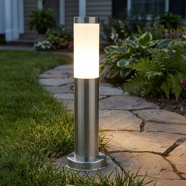 Staande lamp, roestvrij staal, H 45 cm, BOSTON