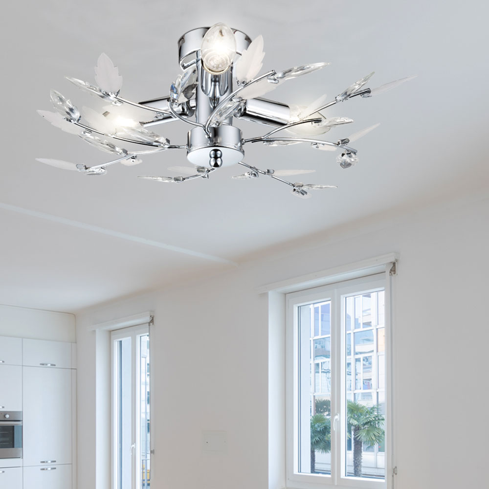 Wohnzimmer Esszimmer Deckenlampe Decken Leuchte Lampe Blätter