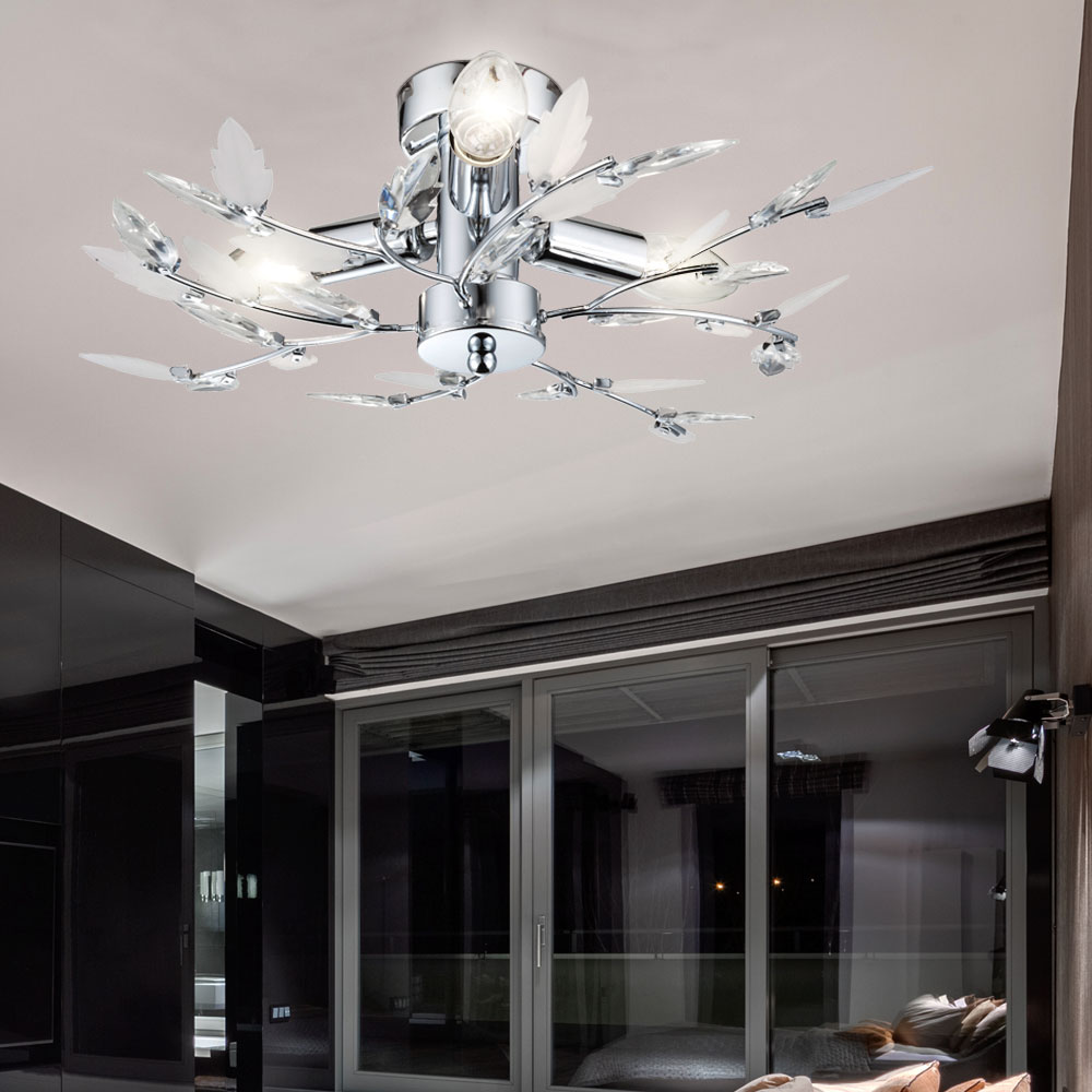 Wohnzimmer Esszimmer Deckenlampe Decken Leuchte Lampe Blätter