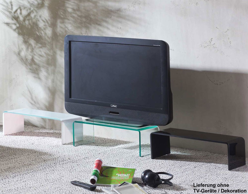 Aufsatz-Fernsehtisch TV Schrank-Aufsatz 90cm Glass Glass Plate Big