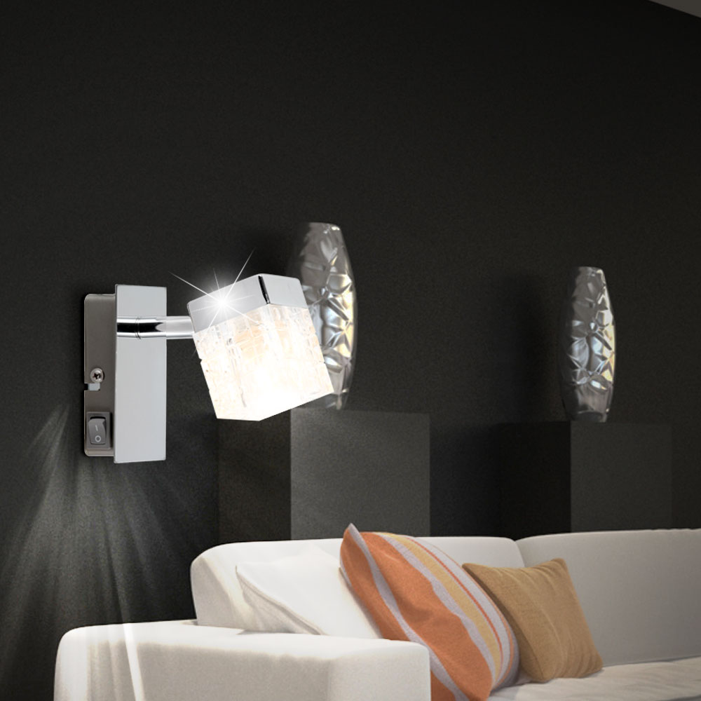 Verre Cube Lampe Murale Plafonnier Suspension Luminaire Suspendu