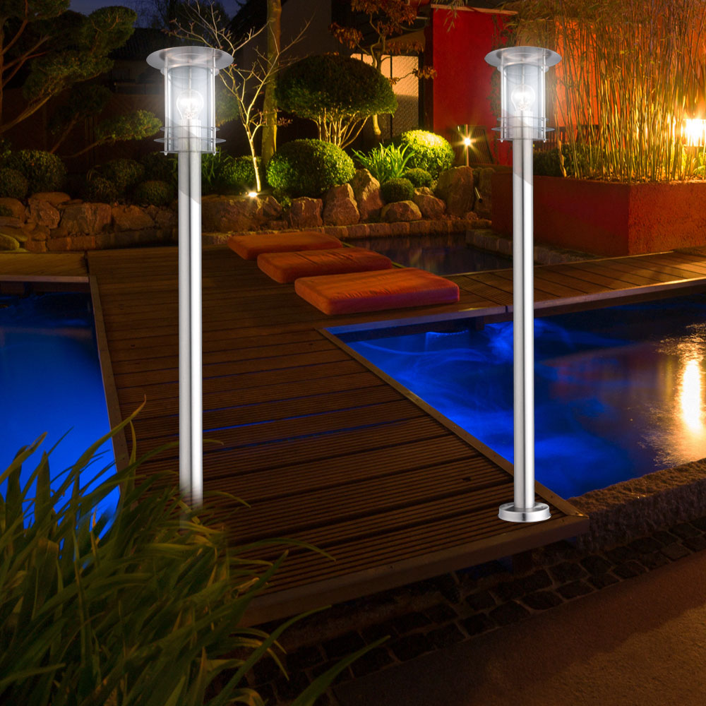 Edelstahl Standleuchte für den Außenbereich MIAMI Lampen & Möbel