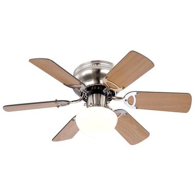 Plafondventilator, grafiet beuken, rechtsom draaiend tegen de klok in, trekschakelaar, , 76 cm