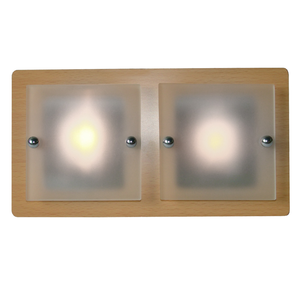 Wand Leuchte Flur Küchen Beleuchtung Glas satiniert Design Strahler