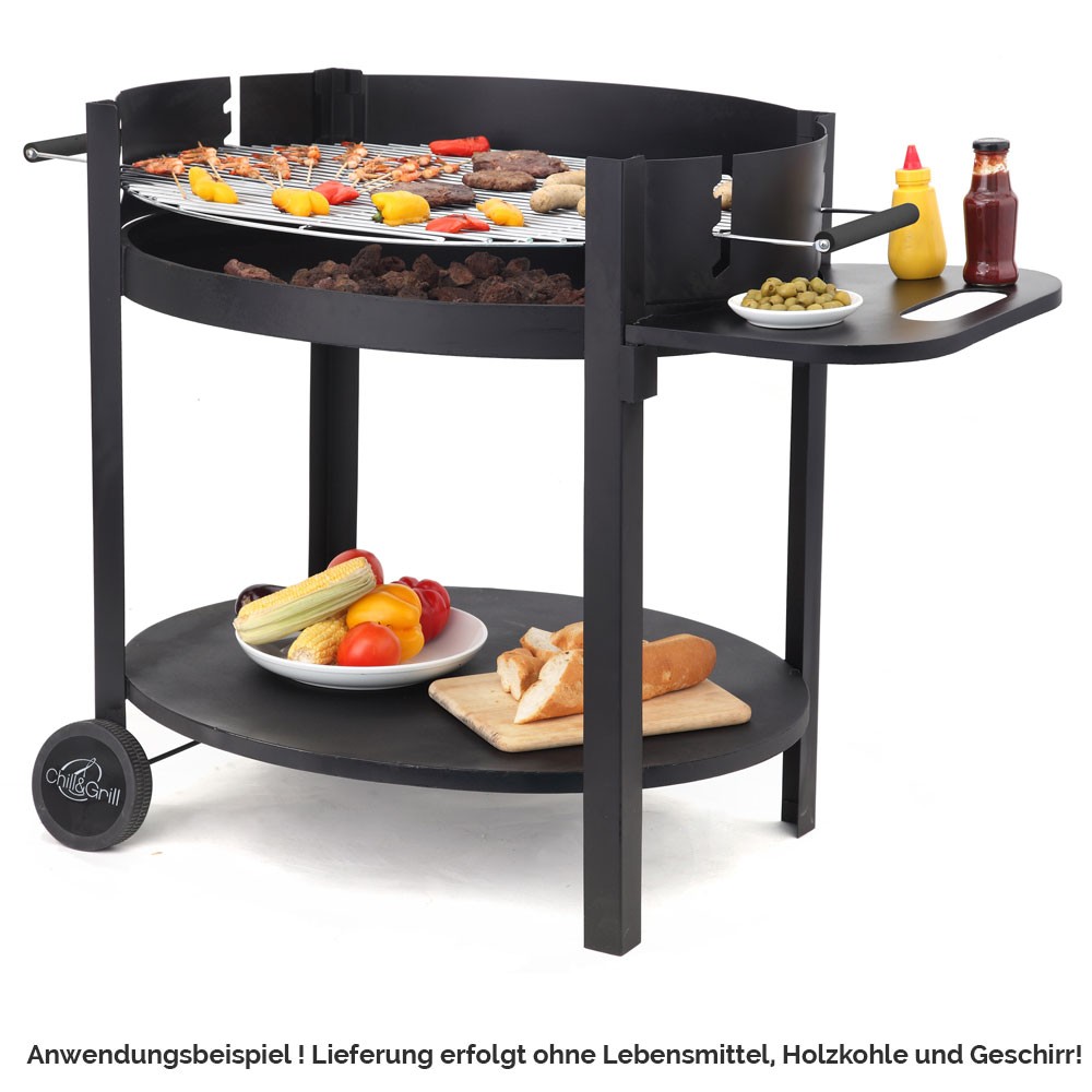 Holzkohlegrill Holzkohle Grill BBQ Chill & Grill Garten Grillwagen