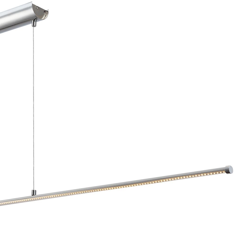 Decken LED Hänge Pendel Design Lampe Leuchte Chrom ALU Beleuchtung