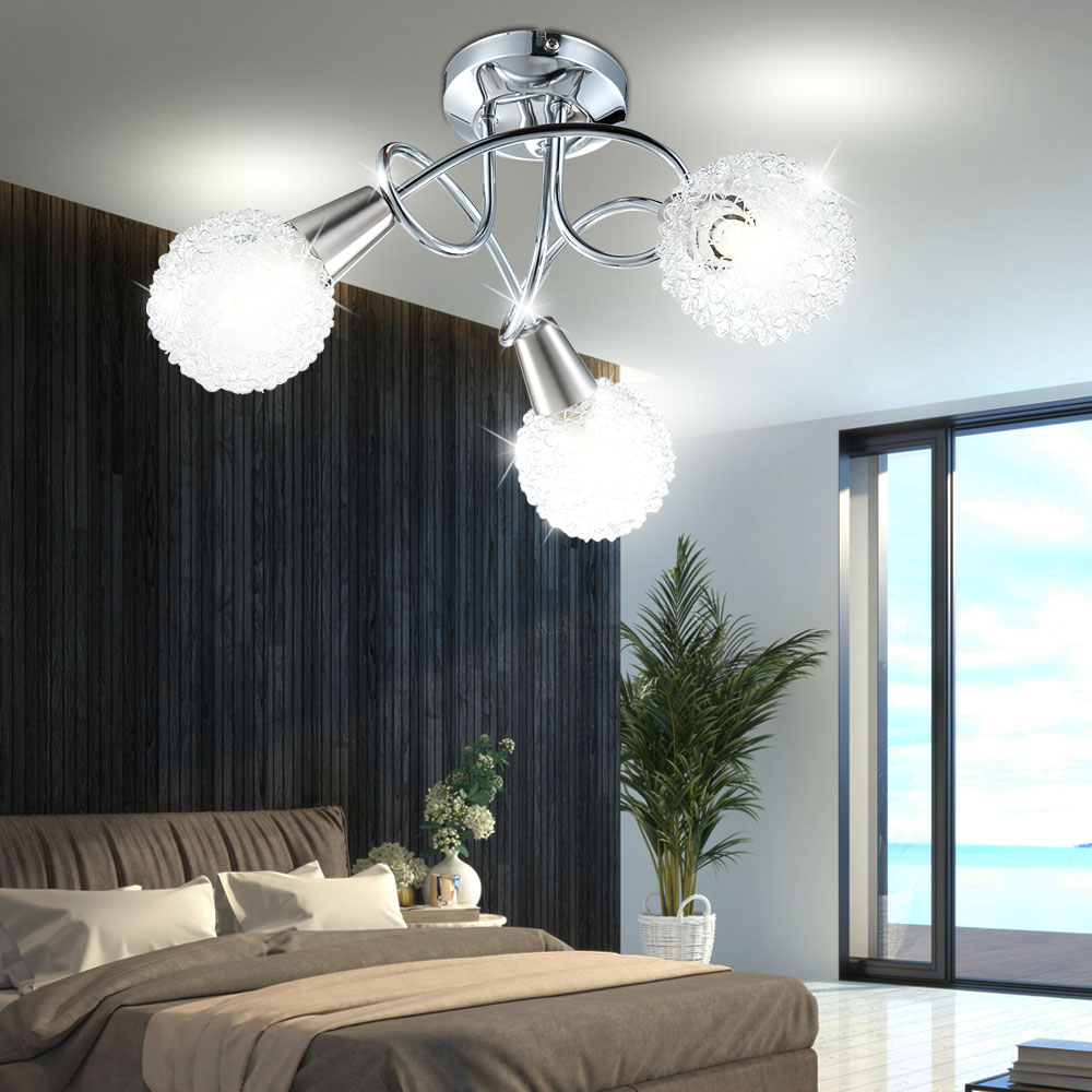 9 W LED Decken Leuchte Draht-Geflecht Lampe Strahler Büro Flur Kugel