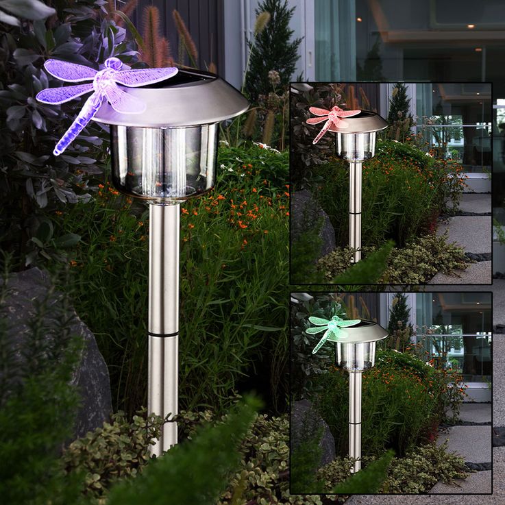 Set of 2 Solar Light Dragonfly Solar lamp LED lighting | ETC Shop: lamps,  furniture, technology, household. All from one source. | ETC Shop