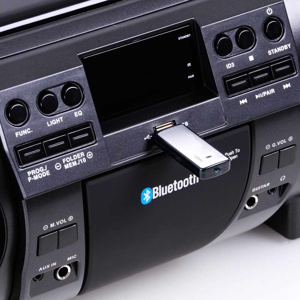 full cdrw form Ghettoblaster MP3 USB AUX CD Stereoanlage Boombox Radio