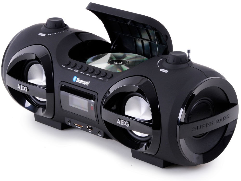 Soundbox Boombox Ghettoblaster Stereo Radio CD MP3 Bluetooth FM AEG SR 4359 BT eBay