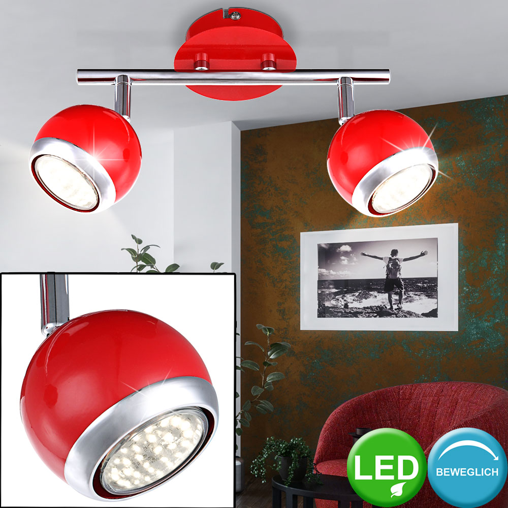 LED Decken Lampe Retro Vintage Spot beweglich Strahler Wohn-Ess-Zimmer