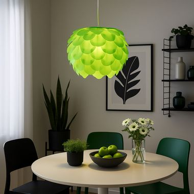 Design Hängeleuchte aus Stahl zum zusammenstecken