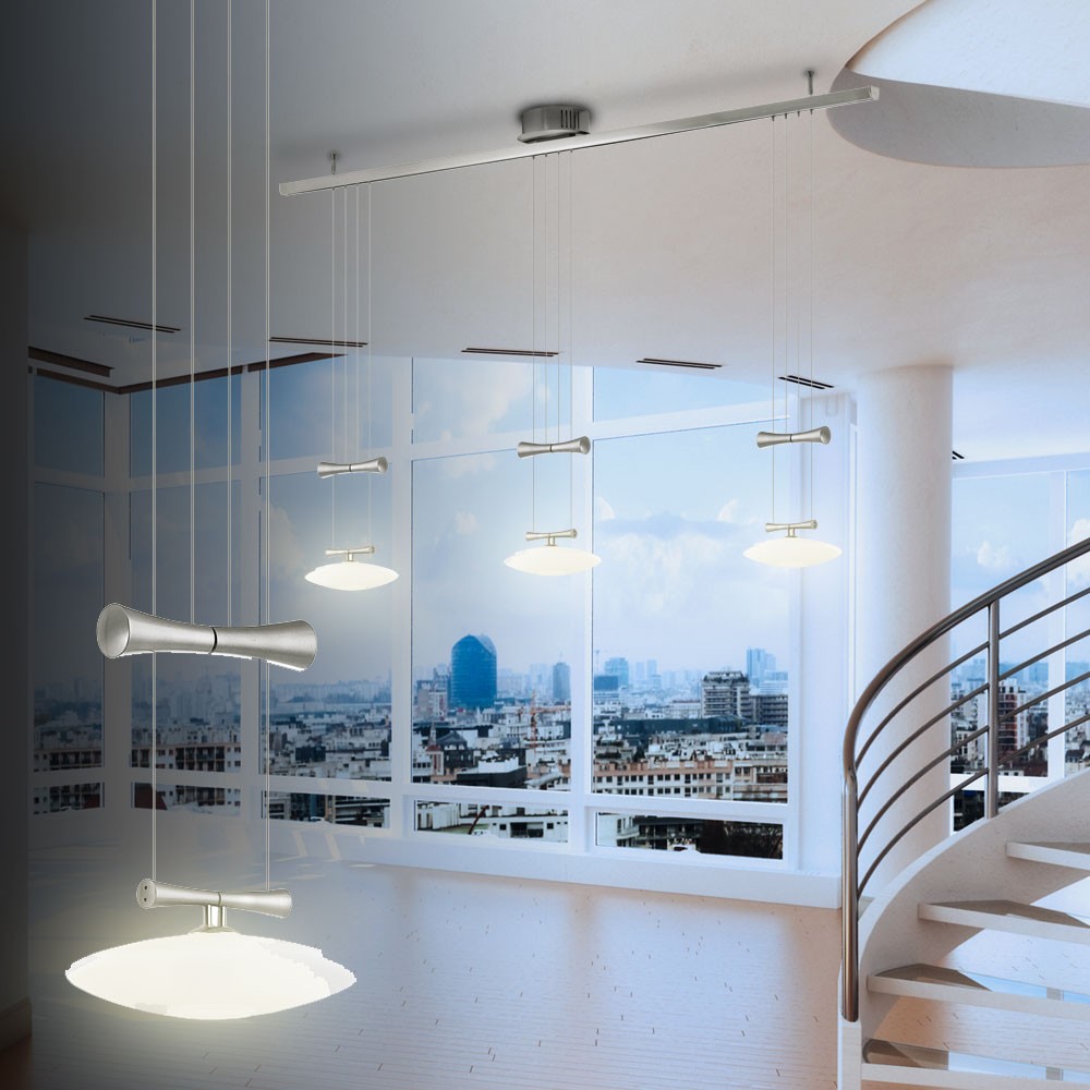 Pendel Licht Esszimmer Lampe Hänge Leuchte Küche Beleuchtung Länge 1500 mm Glas