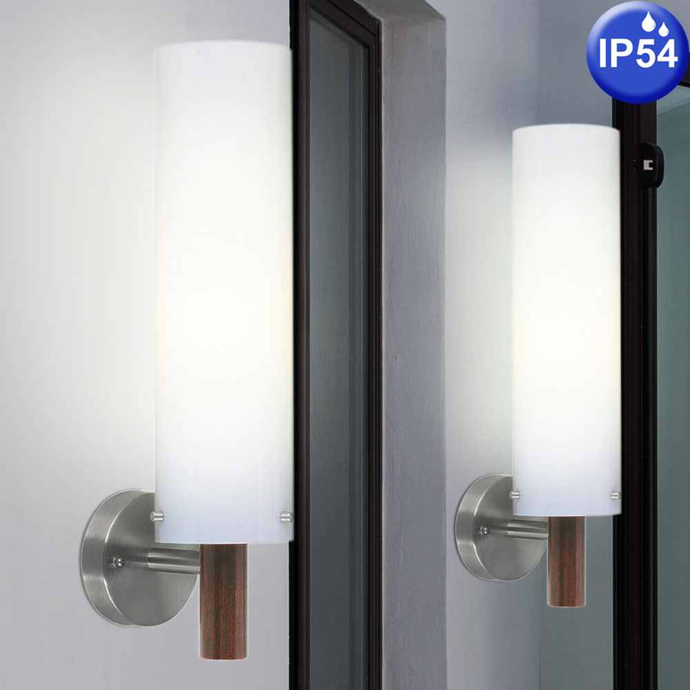 7W LED Außen Haus Wand Lampe Landhaus Antik Braun Leuchte Hof Licht Haustür IP54