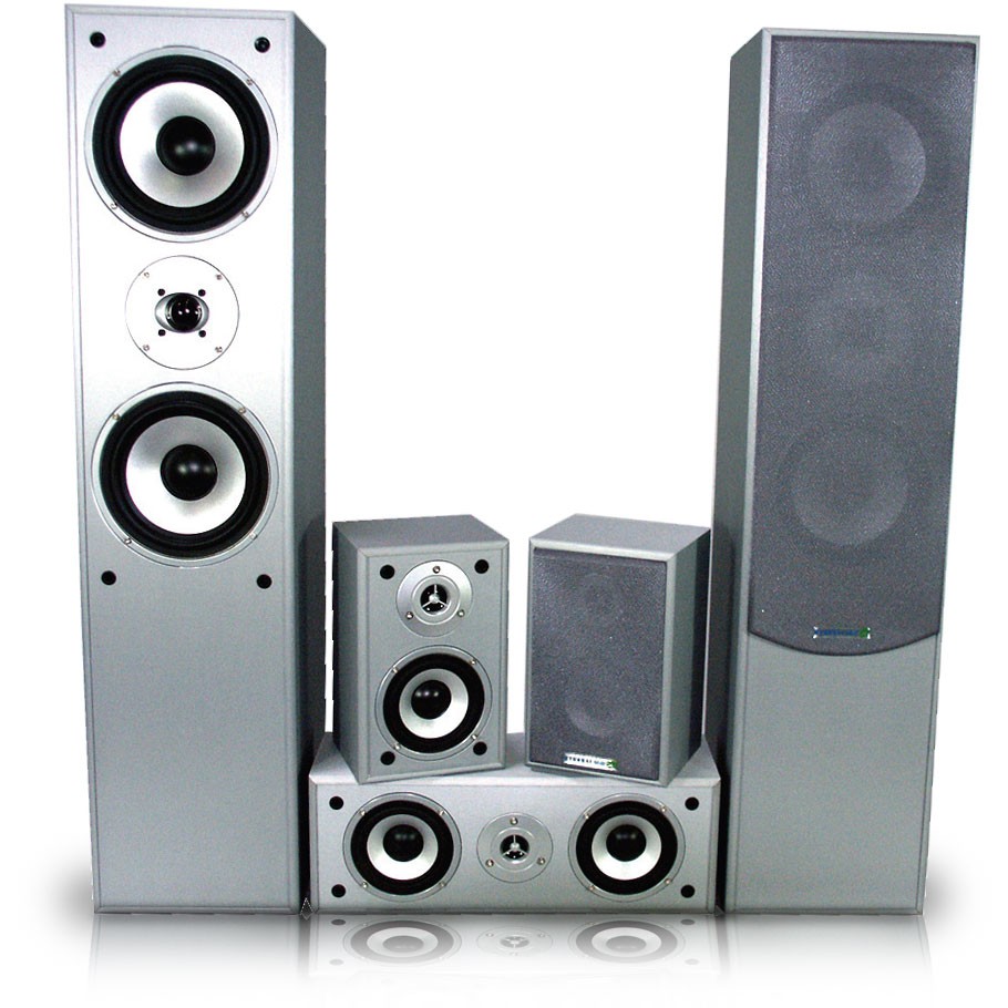 Heim Kino Audio Musik Party Anlage 5.0 Sound System Stand Center