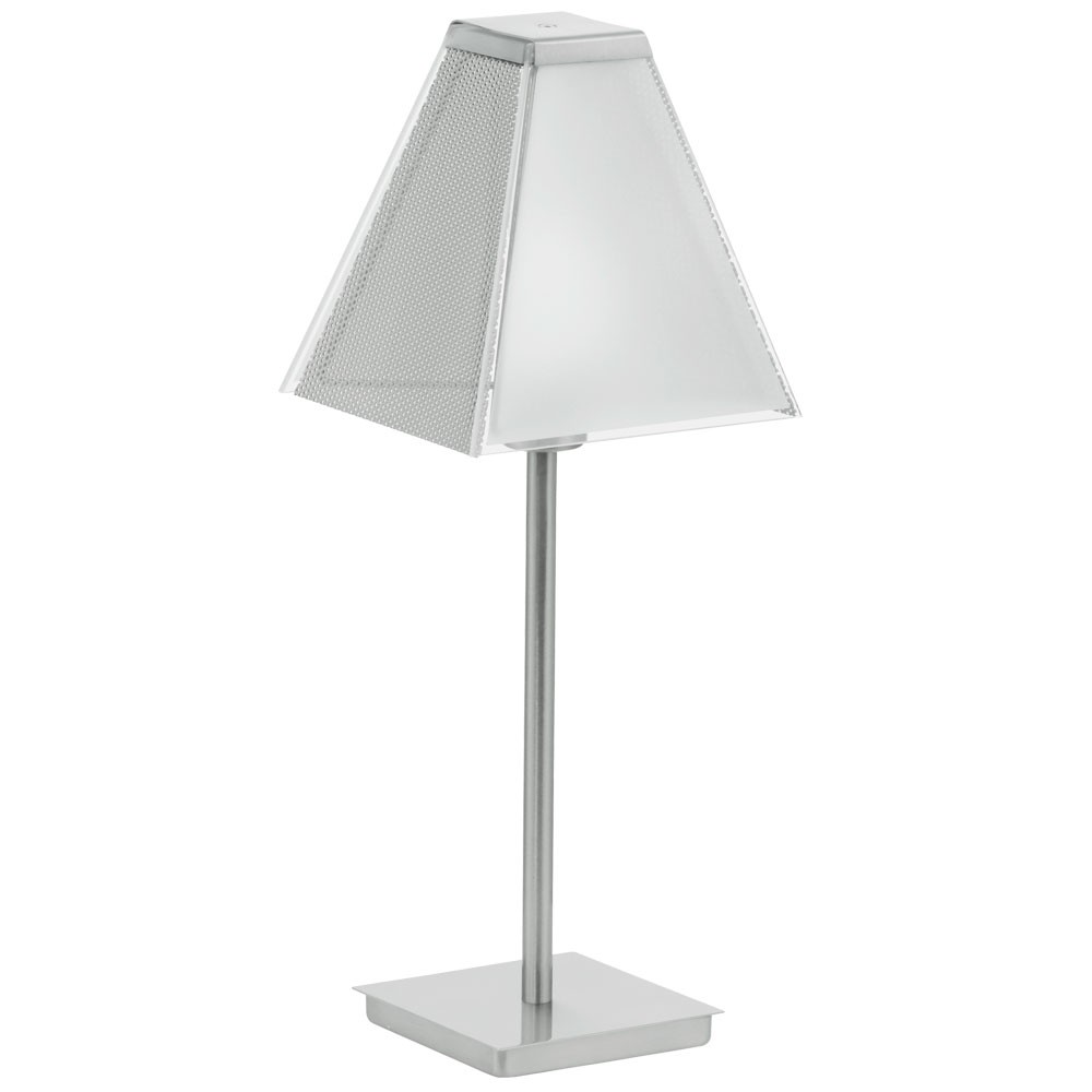 Table Lamp Matt Nickel Frosted Gl Ximena Table Lamp Matt Nickel Frosted Gl