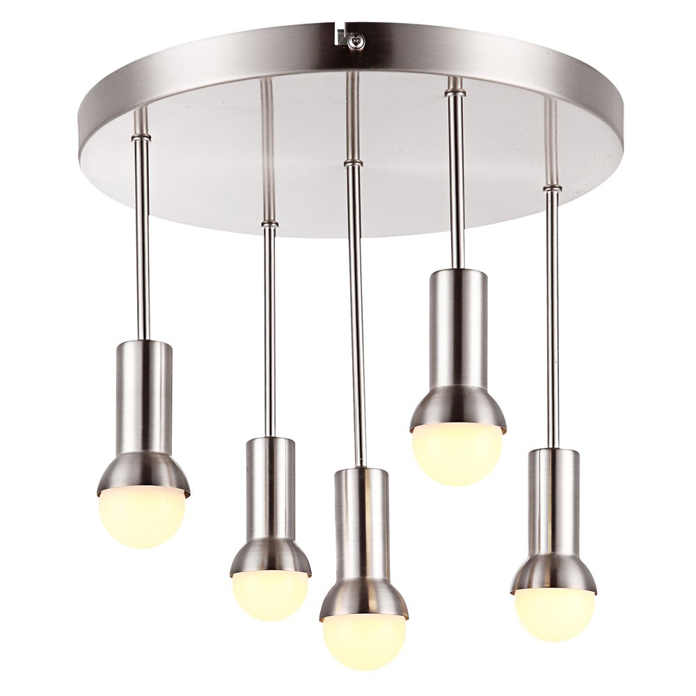 Elegante LED Deckenleuchte in nickel matt, chrom KIMBERLY | ETC Shop