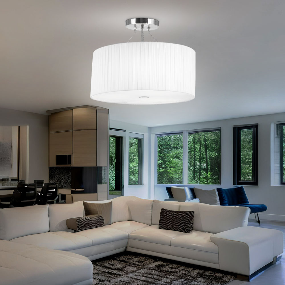 GLEAVI Metall Lampenschirm - Eleganter Tischlampenschirm Schwarz