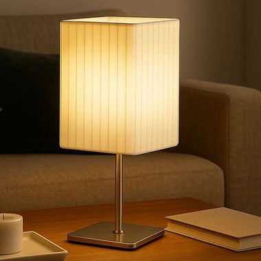 Praktyczna chromowana metalowa lampa stołowa Globo BAILEY 24660