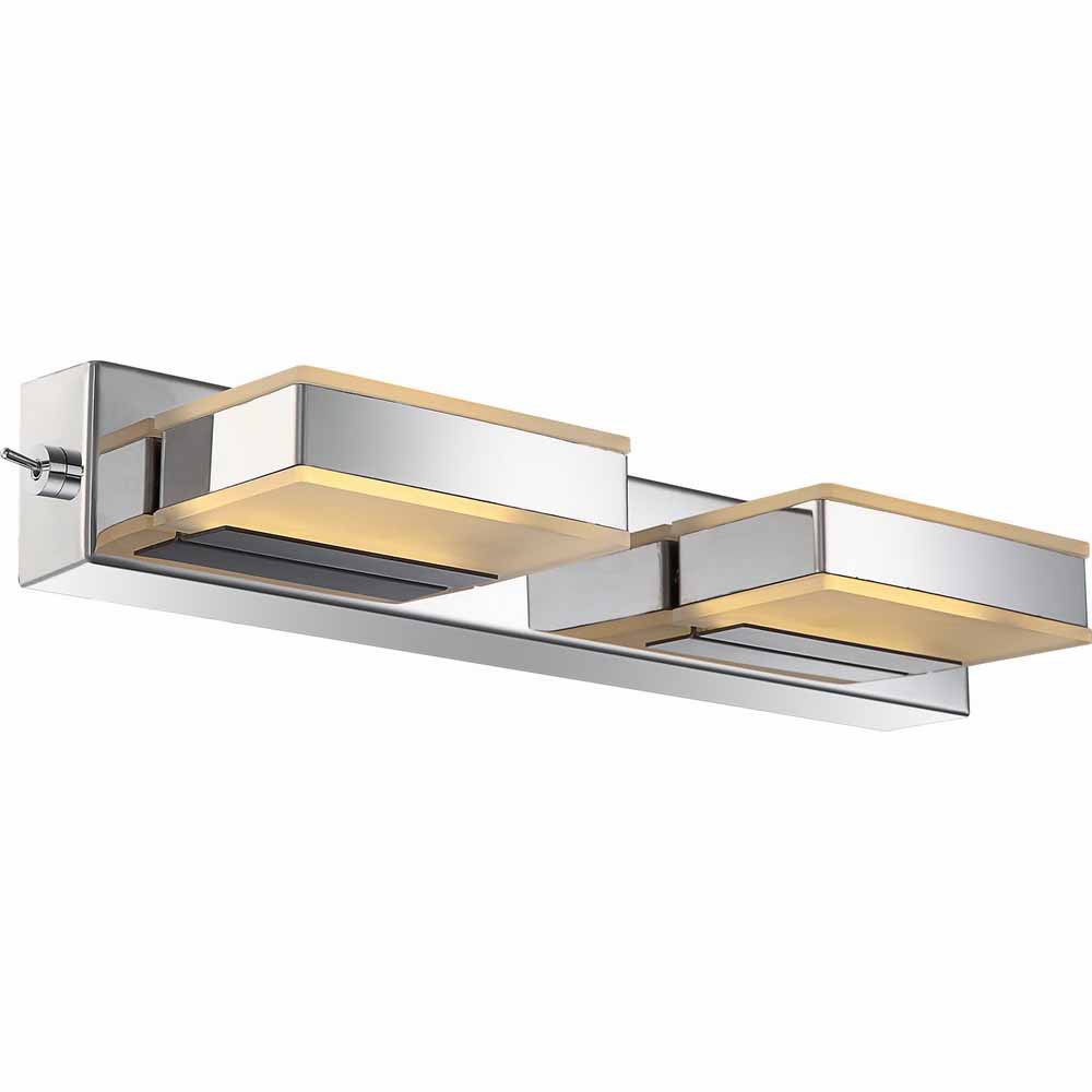 LED Design Wand Strahler Lampe Wohn Schlaf Zimmer Beleuchtung Chrom