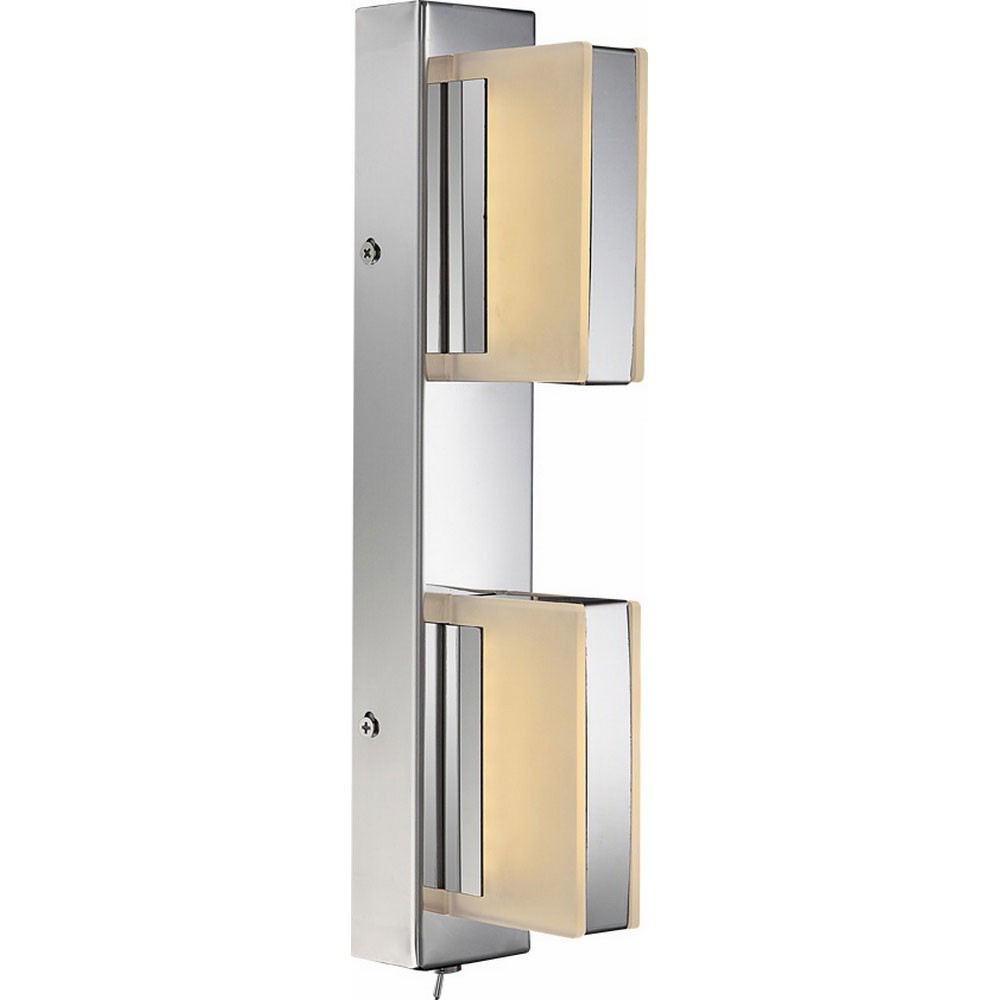 LED Design Wand Strahler Lampe Wohn Schlaf Zimmer Beleuchtung Chrom