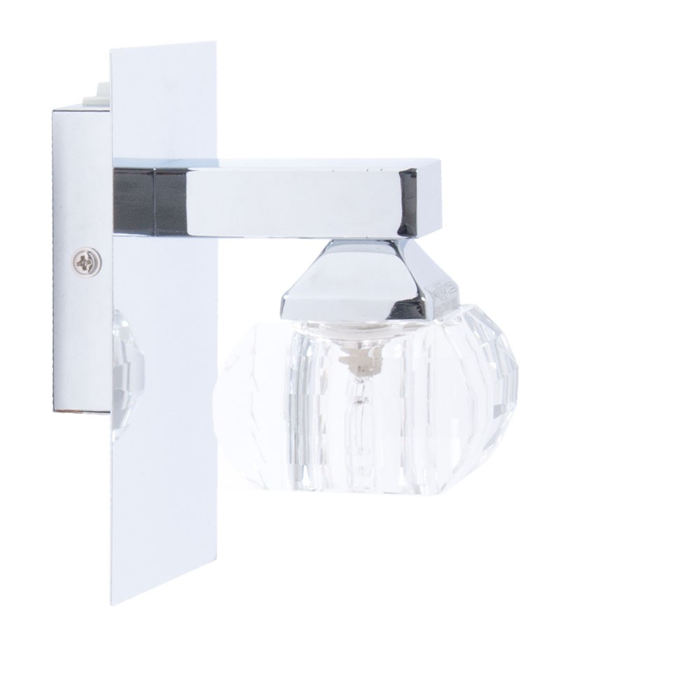 Wand Lampe Bade Zimmer Spiegel Beleuchtung Flur Spot Leuchte silber