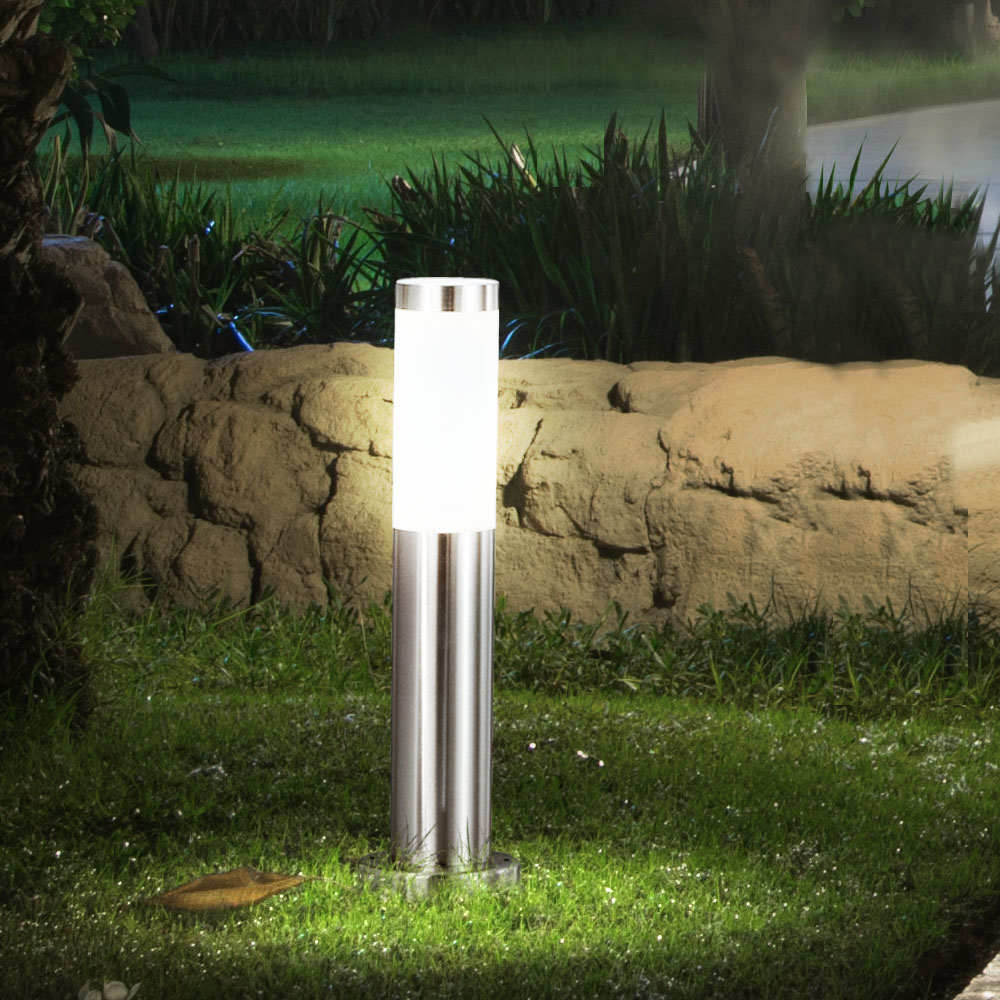 LED Stand Außen Leuchte Edelstahl Terrasse Beleuchtung Garten Steh