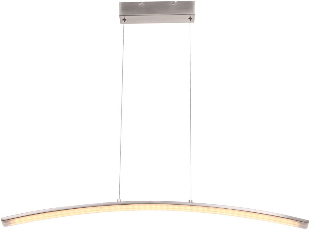 LED Decken Hänge Lampe gebogen Wohnraum Beleuchtung satiniert Pendel