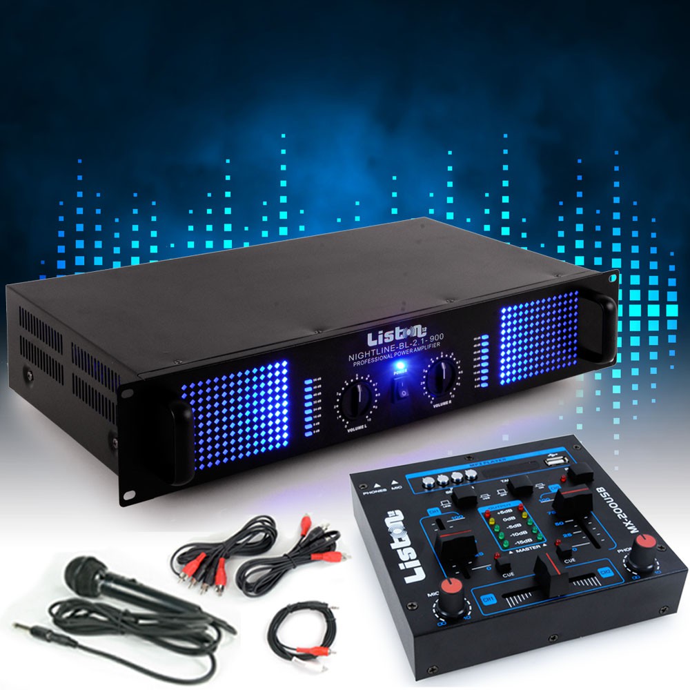 PA Erweiterungs Anlage 3000W Verst rker USB MP3 Mischpult 