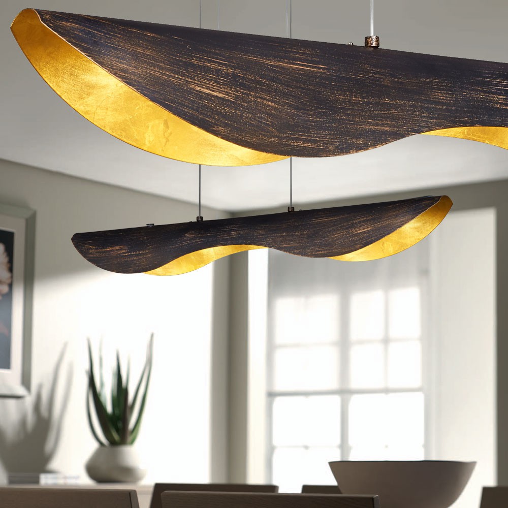 Antike Luxus Decken Lampe LED Hänge Leuchte dimmbar Küchen Beleuchtung