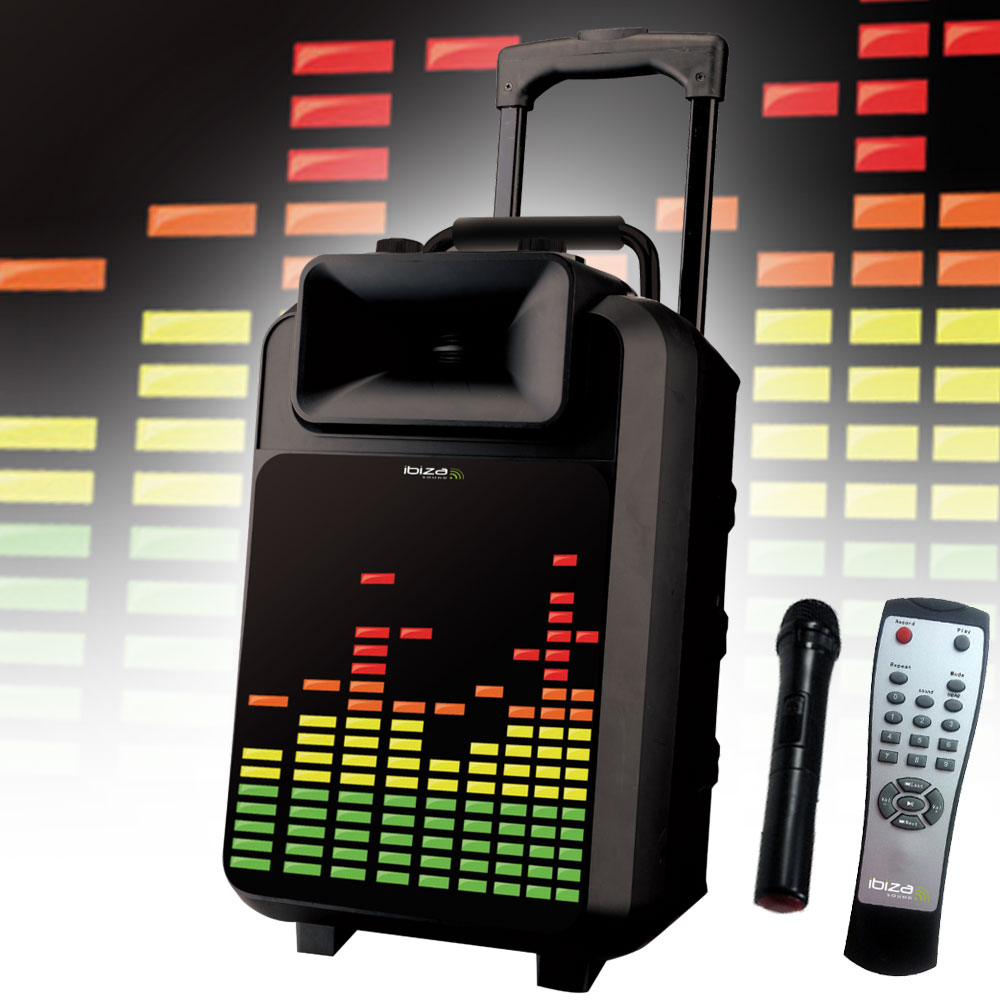 LED Mobile Musikanlage mit USB/SD und Bluetooth inkl. Mikro – Bild 2