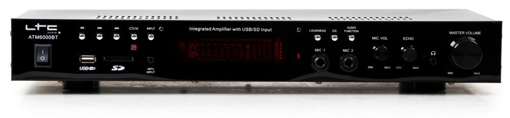 PA Anlage Boxen Bluetooth Verstärker 2x Mikrofon DJ-Karaoke – Bild 3
