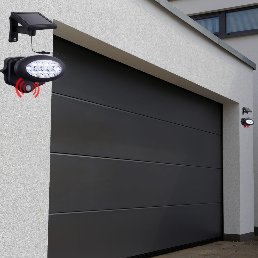 6 Stück 150 LED Solarleuchte Wandleuchte Mit