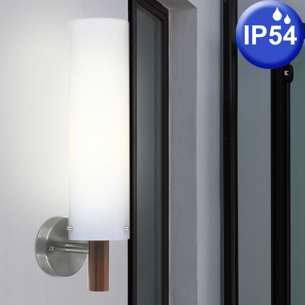 2er Set LED Exterior Pared Luces 6,5 Vatios Fachadas Lámparas Entrada