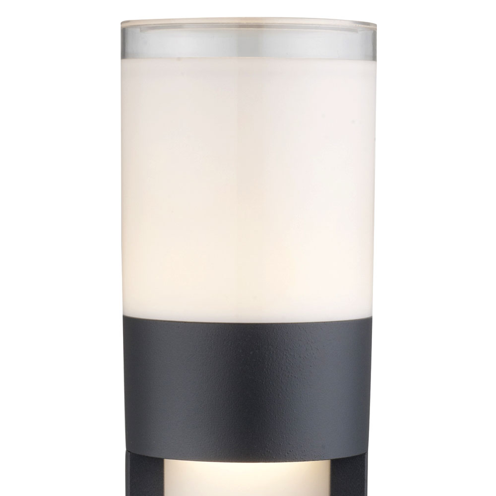 LED Außen Leuchte Aluminium Grau Garten Hof Terrassen Beleuchtung Lampe