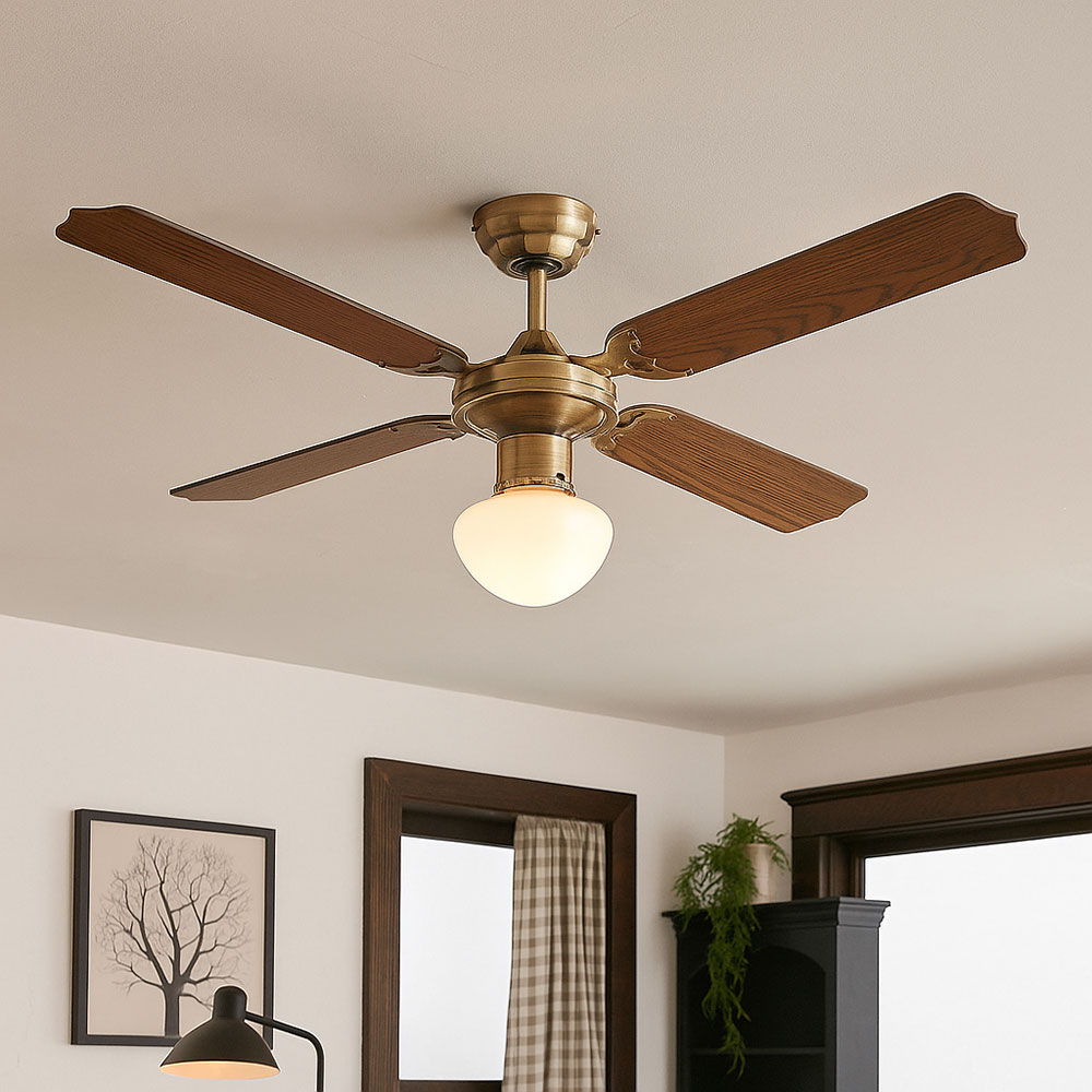 Ventilatore Da Soffitto Oliveri Con Luce LED Dimmerabile E Telecomando 36w 3cct 3547lm Con Pale Retrattili Nero 87182626