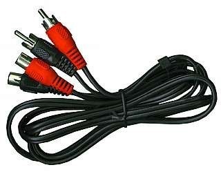 rallonge RCA 2,5 m stéréo, couplage par fiche
