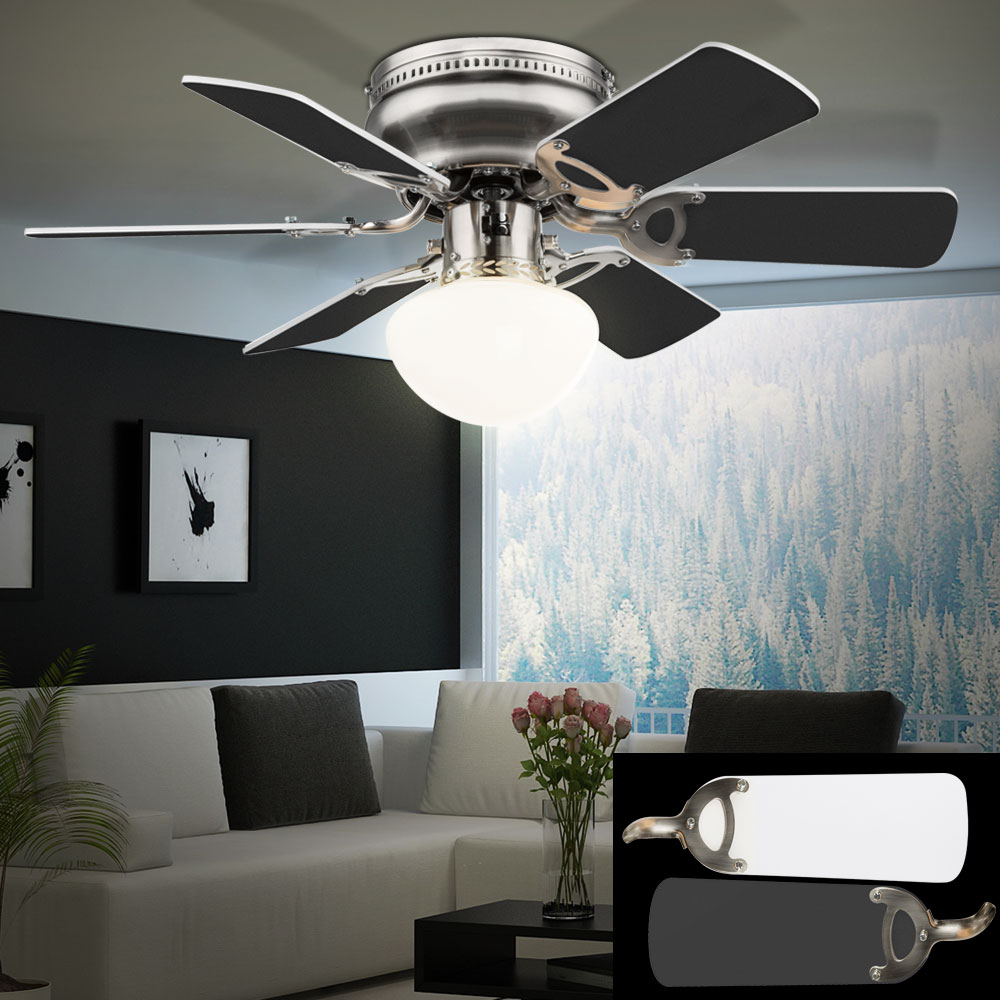 Decken Ventilator Lampe Leuchte Zug- Wand- Schalter Beleuchtung Kühler